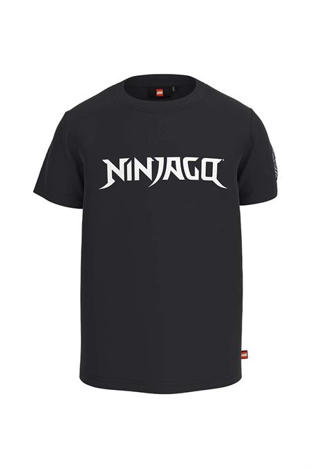Detské bavlnené tričko Lego x Ninjago čierna farba