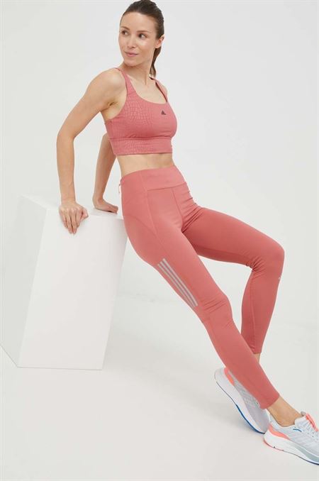Športová podprsenka adidas Performance Powerimpact ružová farba