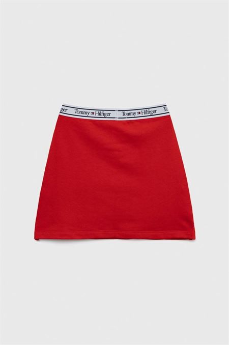 Dievčenská sukňa Tommy Hilfiger červená farba