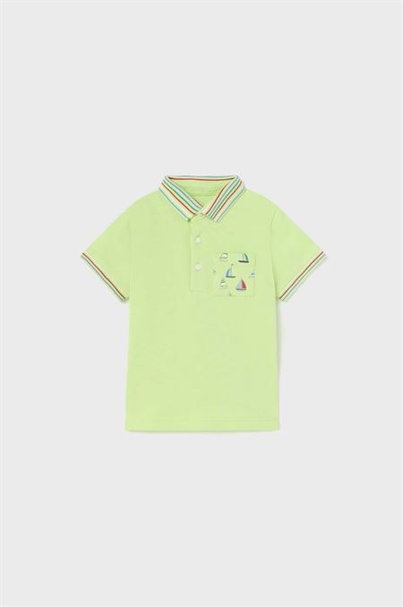 Detské polo tričko Mayoral zelená farba