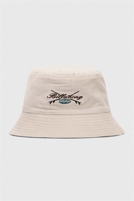 Bavlnený klobúk Billabong béžová farba