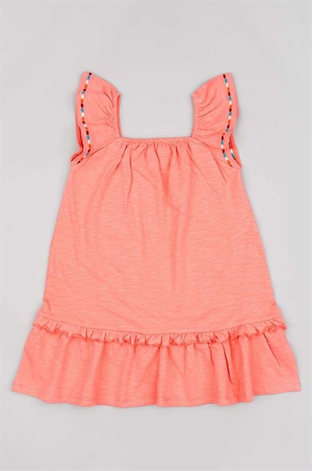 Dievčenské šaty zippy oranžová farba