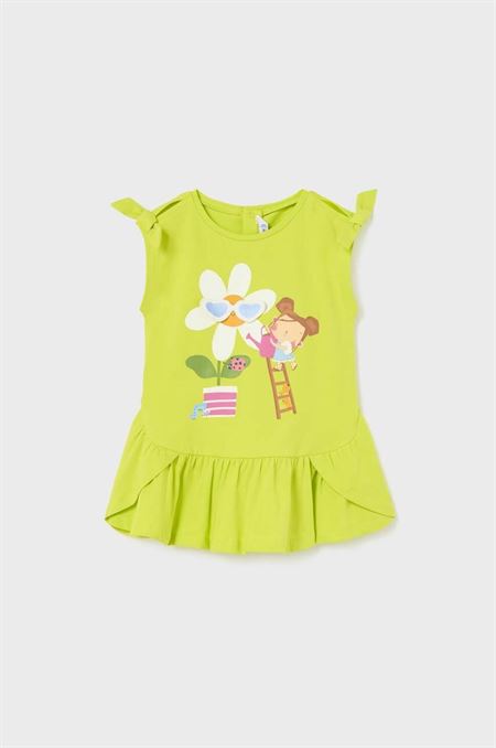 Šaty pre bábätká Mayoral zelená farba