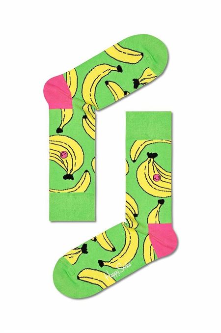 Ponožky Happy Socks Banana zelená farba
