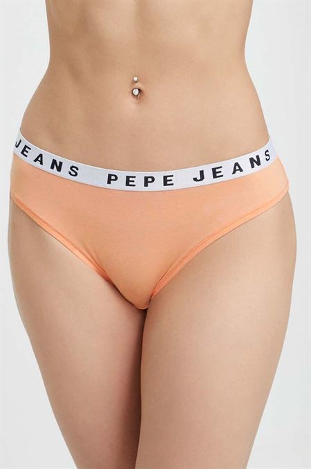 Nohavičky Pepe Jeans oranžová farba