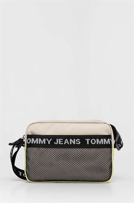 Malá taška Tommy Jeans béžová farba