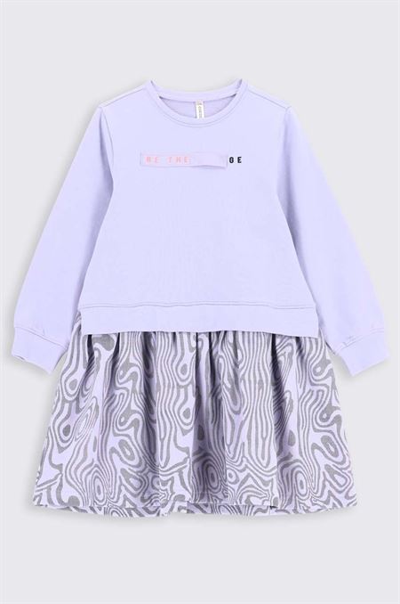 Dievčenské šaty Coccodrillo fialová farba