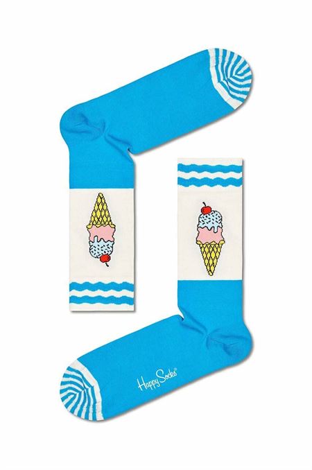Ponožky Happy Socks Ice Cream tyrkysová farba