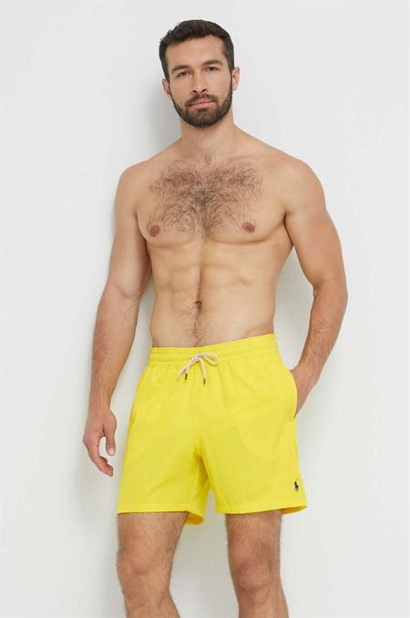Plavkové šortky Polo Ralph Lauren žltá farba