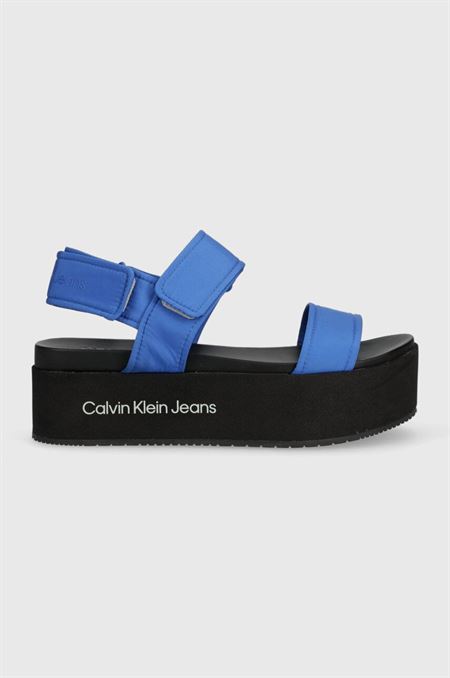 Sandále Calvin Klein Jeans FLATFORM SANDAL SOFTNY dámske