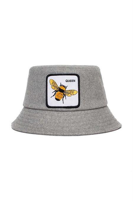Vlnený klobúk Goorin Bros šedá farba
