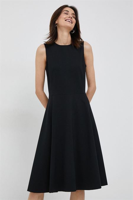 Šaty Lauren Ralph Lauren čierna farba