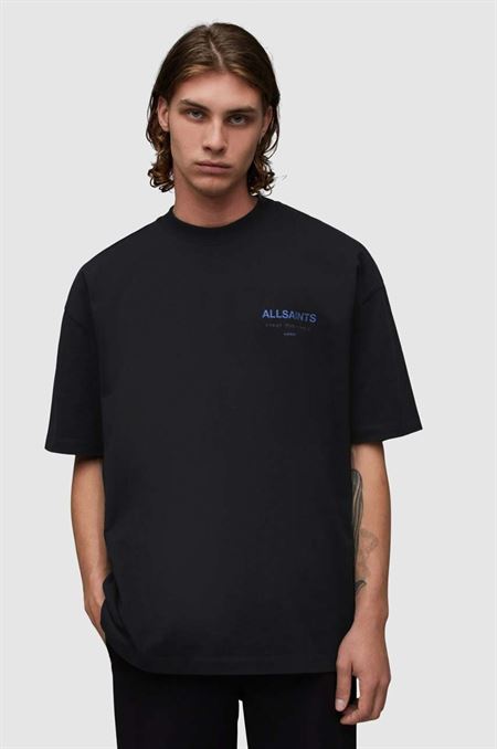 Bavlnené tričko AllSaints UNDERGROUND SS CREW pánske