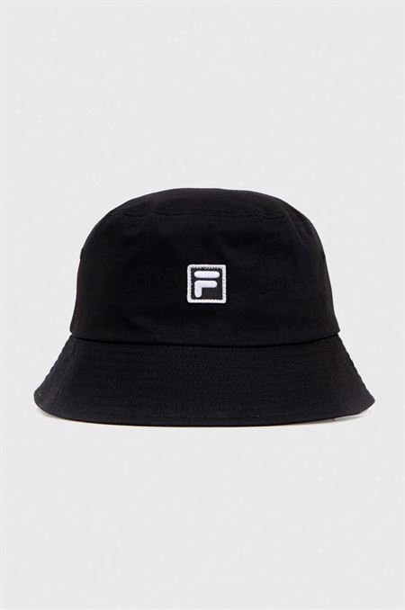 Bavlnený klobúk Fila čierna farba