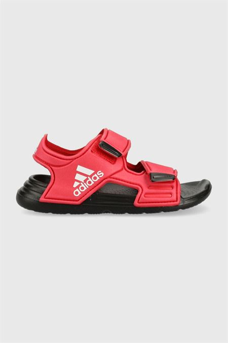 Detské sandále adidas ALTASWIM C červená farba