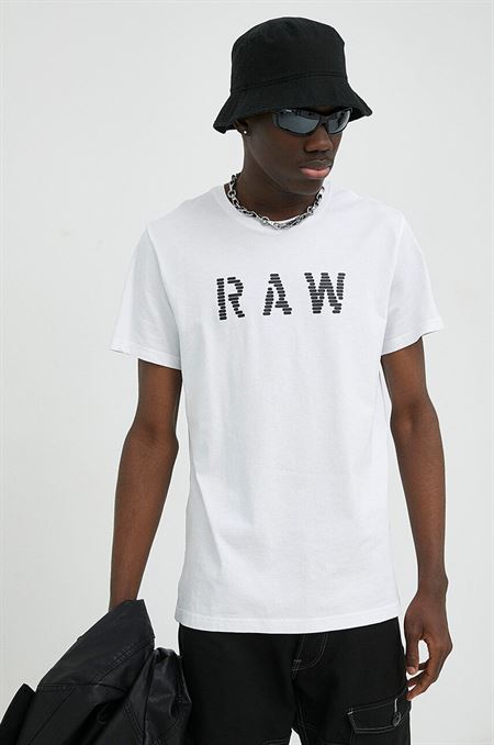 Bavlnené tričko G-Star Raw 2-pak biela farba