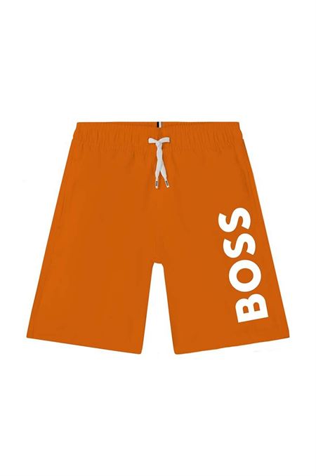 Detské plavkové šortky BOSS oranžová farba