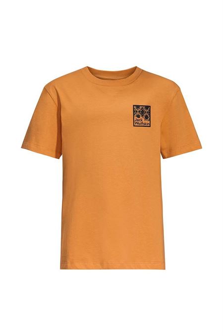 Detské bavlnené tričko Jack Wolfskin TEEN EXPLORING T B žltá farba