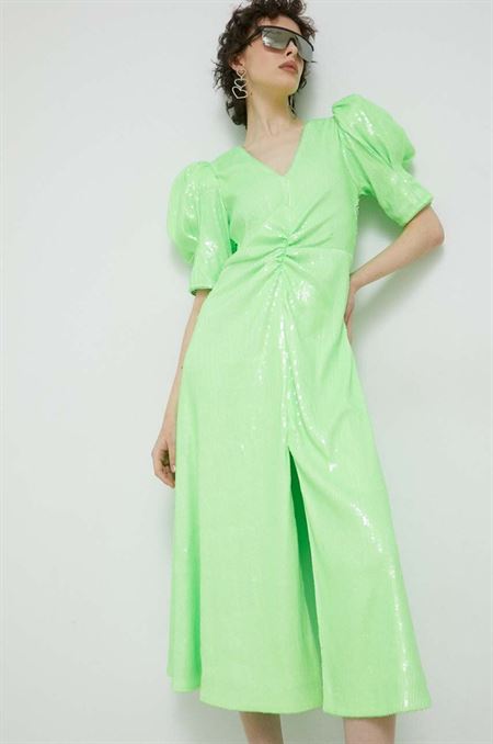 Šaty Rotate zelená farba