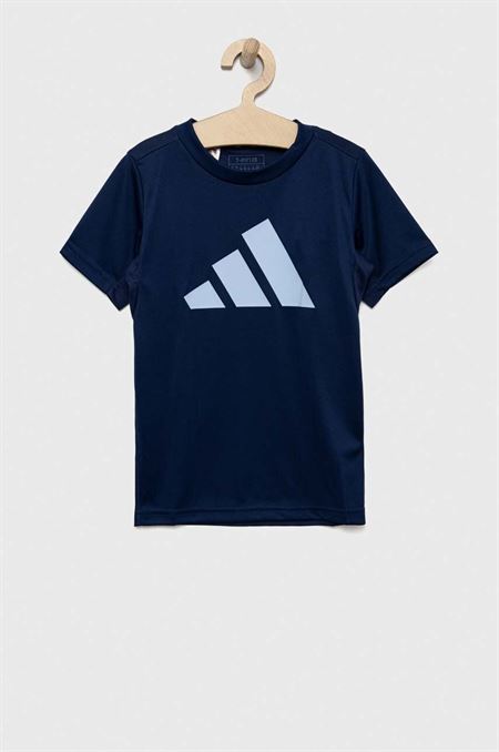 Detské tričko adidas U TR-ES LOGO tmavomodrá farba