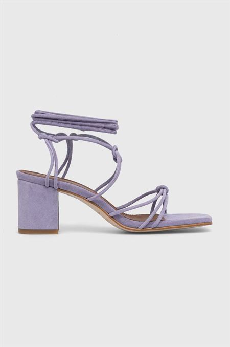 Semišové sandále Alohas Paloma fialová farba