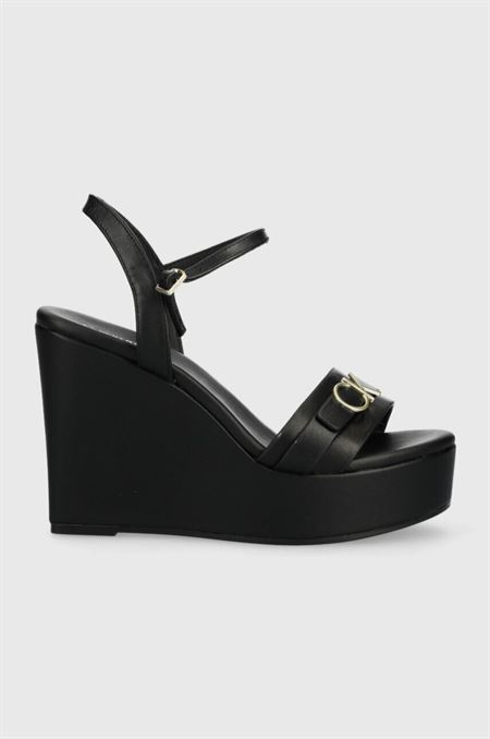 Kožené sandále Calvin Klein WEDGE 70HH W/HW dámske