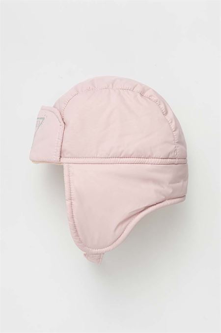 Detská čiapka Guess ružová farba biela