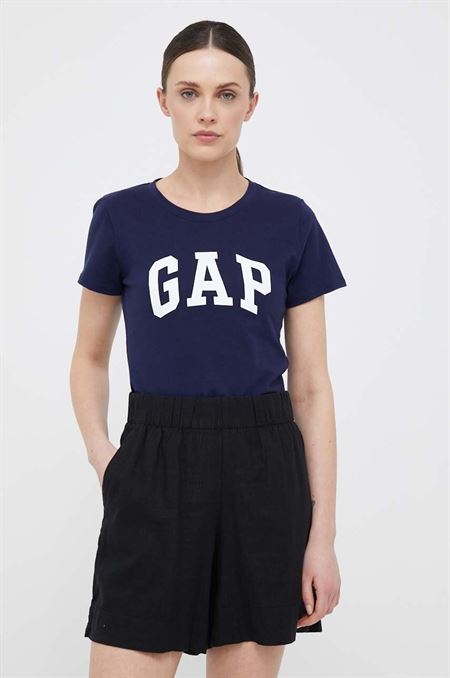 Bavlnené tričko GAP 2-pak béžová farba