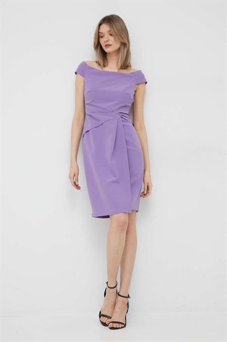 Šaty Lauren Ralph Lauren fialová farba