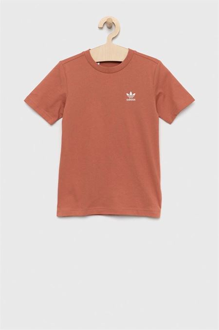 detské bavlnené tričko adidas Originals oranžová farba