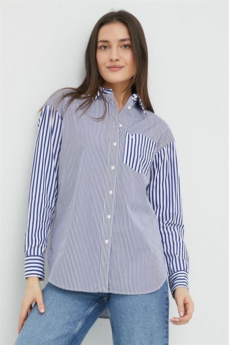 Bavlnená košeľa Lauren Ralph Lauren dámska