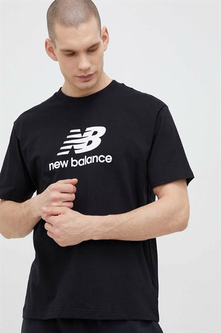 Bavlnené tričko New Balance MT31541BK-1BK