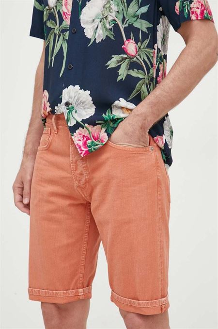 Rifľové krátke nohavice Pepe Jeans Callen pánske
