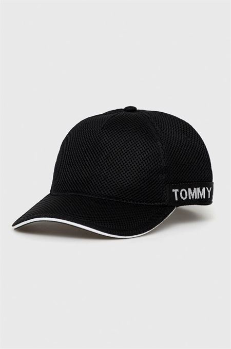 Šiltovka Tommy Jeans čierna farba