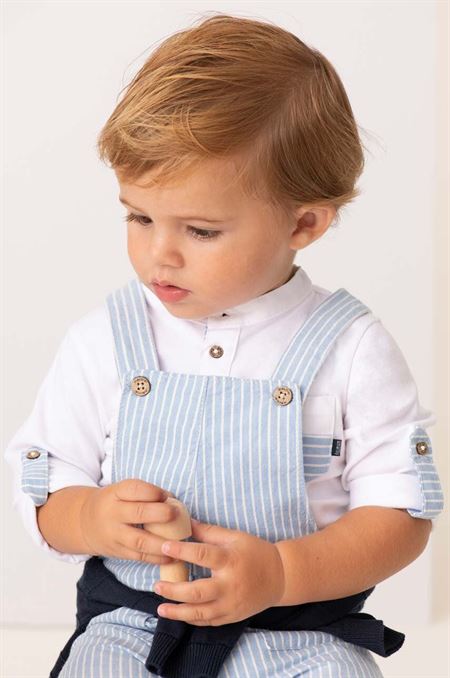 Tričko s dlhým rukávom pre bábätká Mayoral biela farba