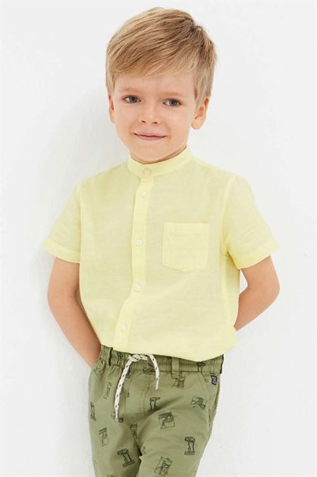 Detská košeľa Mayoral žltá farba