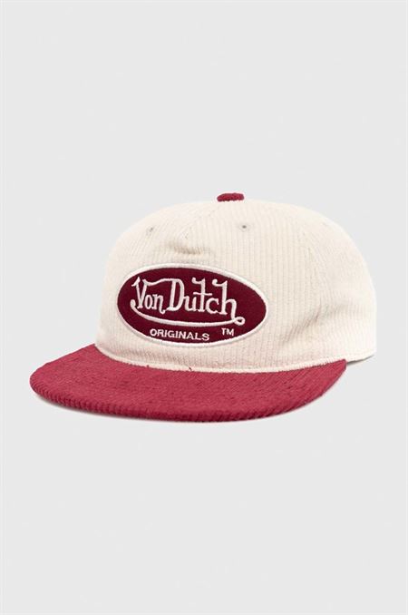 Bavlnená šiltovka Von Dutch červená farba