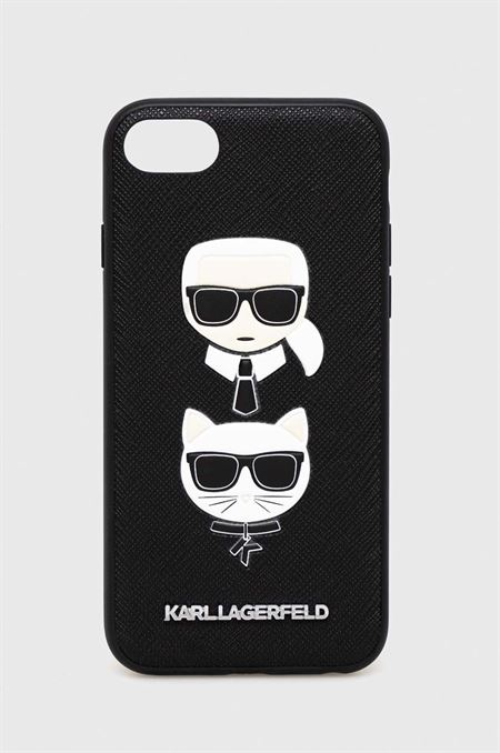 Puzdro na mobil Karl Lagerfeld iPhone 7/8 / SE 2020 / SE 2022 čierna farba