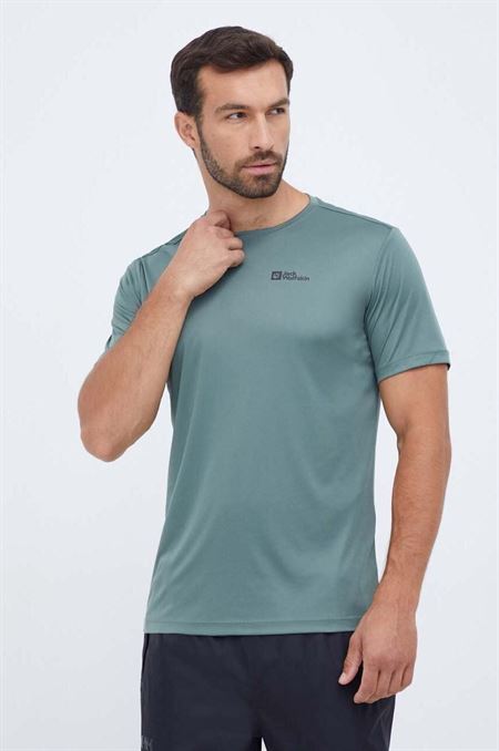 Športové tričko Jack Wolfskin Tech zelená farba