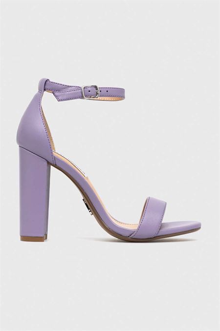 Kožené sandále Steve Madden Carrson fialová farba