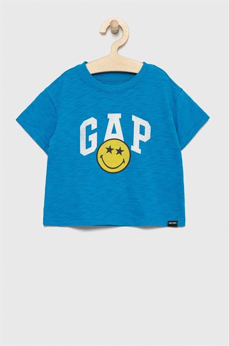 Detské bavlnené tričko GAP x smiley world