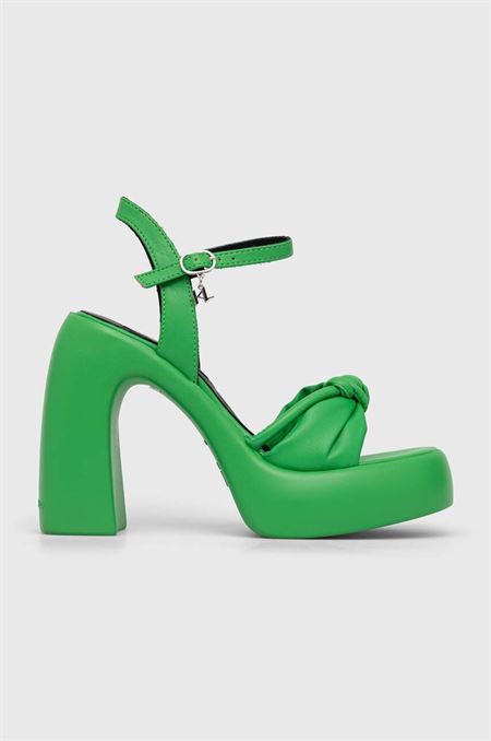 Sandále Karl Lagerfeld ASTRAGON HI zelená farba