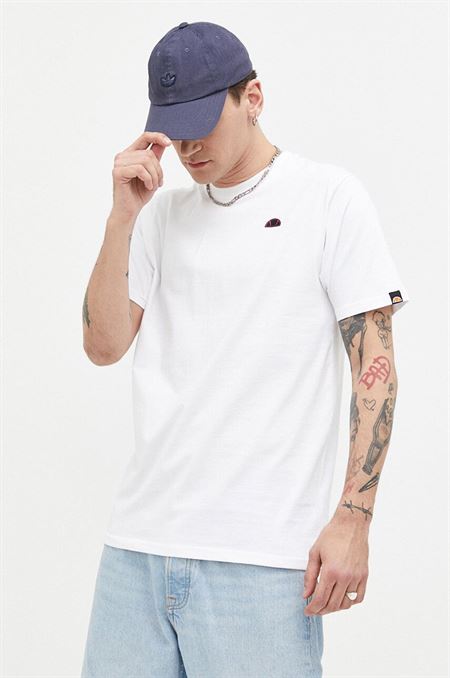 Bavlnené tričko Ellesse SHR17639-WHITE