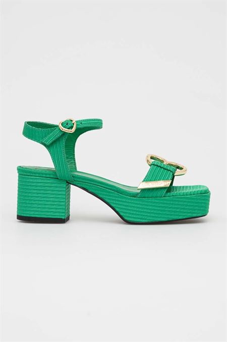 Sandále Love Moschino San Lod Quadra 55 zelená farba