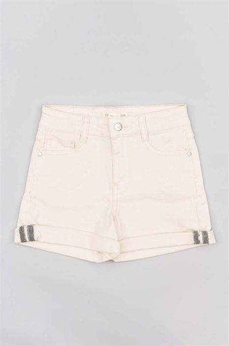 Detské krátke nohavice zippy biela farba