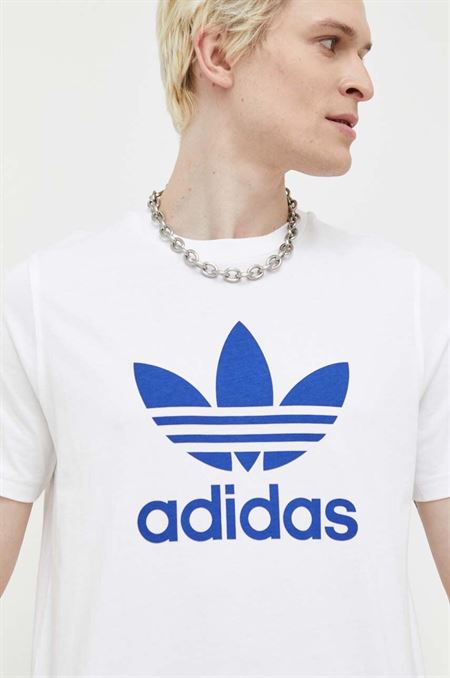 Bavlnené tričko adidas Originals Adicolor Classics Trefoil Tee IA4813-WHITE/SELU