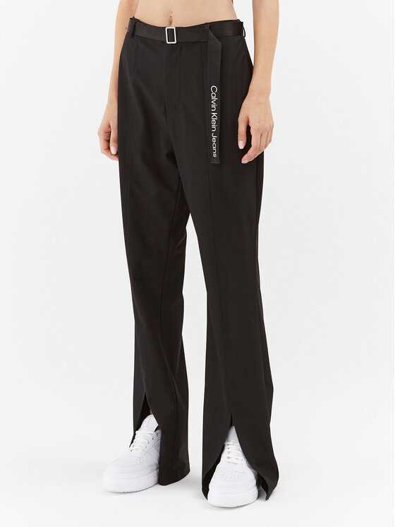 Calvin Klein Jeans Bavlnené nohavice J20J222332 Čierna Relaxed Fit